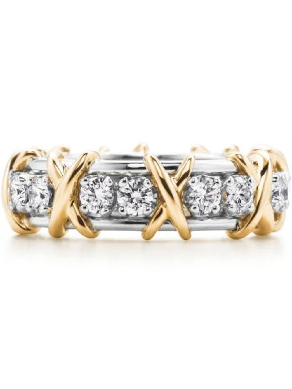10k 16 Stone Eternity Band - Picture 6 of 16